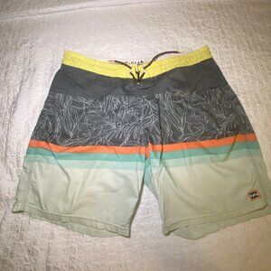 Billabong Mens Recycler‎ Series Boardshorts Size 34 Beach Pool Surf Vacation